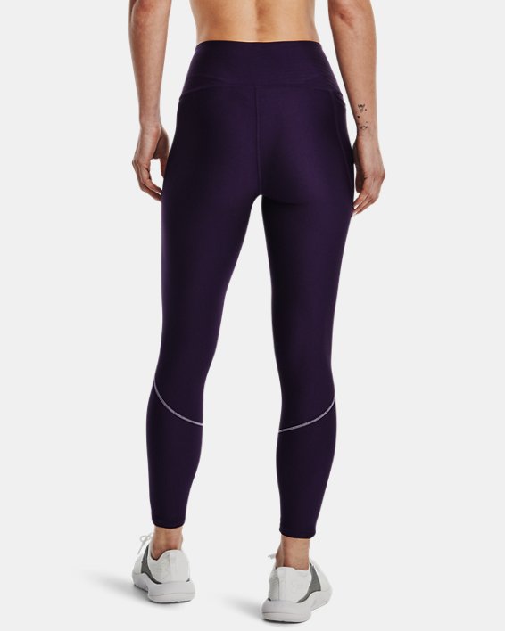Damen HeatGear® No-Slip Waistband Ankle-Leggings, Purple, pdpMainDesktop image number 1